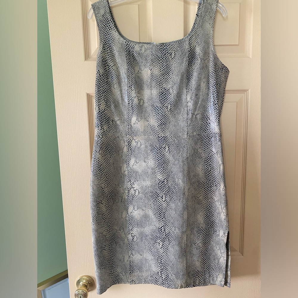AMI Vintage Leather Dress, size M worn Once. Perfect